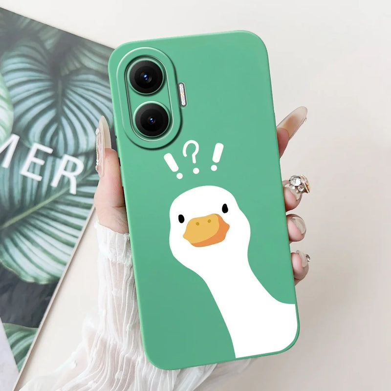 For Xiaomi Poco F7 Phone Cover For Redmi Turbo 4 Pro 5G Case Silicone Cute Cartoon Fashion Luxury Love Shockproof Bumper Funda