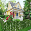 Artificial Ivy Hedge Green Leaf Fence Panels Faux Privacy Fence Screen for Home Outdoor Garden Balcony Decoration 1X3m