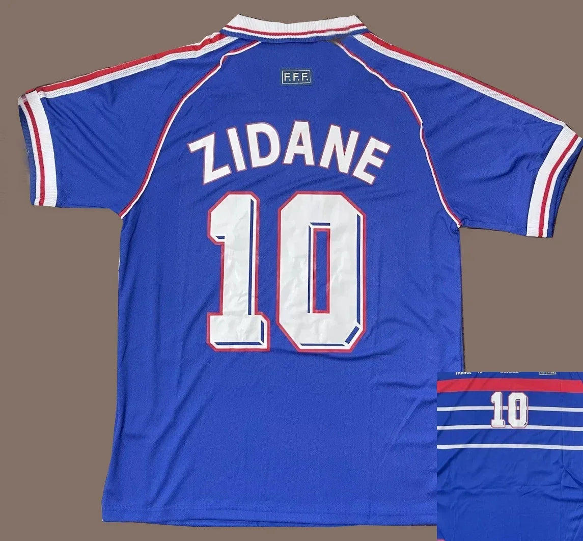 2025 New T-shirt Trendy Vintage Classic #10 ZIDANE Soccer Sports Casual Home and Away Kit Football Jersey for Adult Kids