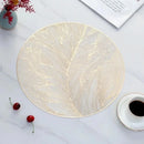 Placemats Set of 1/4Pc Light Luxury Placemat Table Mat Wide Application PVC Table Decor Round Protector Mat Heat Resistant Pad