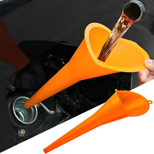 Long Stem Car Funnel, Anti-splash, Gasoline Oil Filling Tool, Plastic, Truck Engine Oil Change Refueling Funnel, Car Accessories