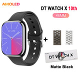DT Watch 10 Smartwatch DT Watch X AMOLED 46mm Screen Video Play Local Music 4GB NFC ChatGPT Compass Smartwatch For Apple Android