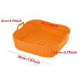 Reusable Silicone Airfryer Pan Liner, Air Fryers Accessories, Oven Baking Tray, Pizza, Fried Chicken Basket, 1Pc 
