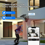 V380 Pro 10X 4K Dual Lens Outdoor Security Network Camera Wireless Wi-Fi Solar CCTV, 4G SIM Solar Cameras