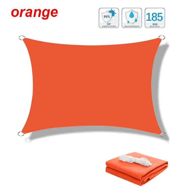 300D Waterproof Sun Shelter Sunshade Protection Shade Sail Awning Camping Shade Cloth Large For Outdoor Canopy Garden Patio