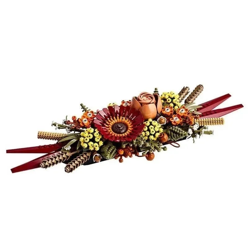 Creative 8 bouquets of eternal flowers, roses, orchids, succulents, building blocks, bonsai toys, gifts for girls and children