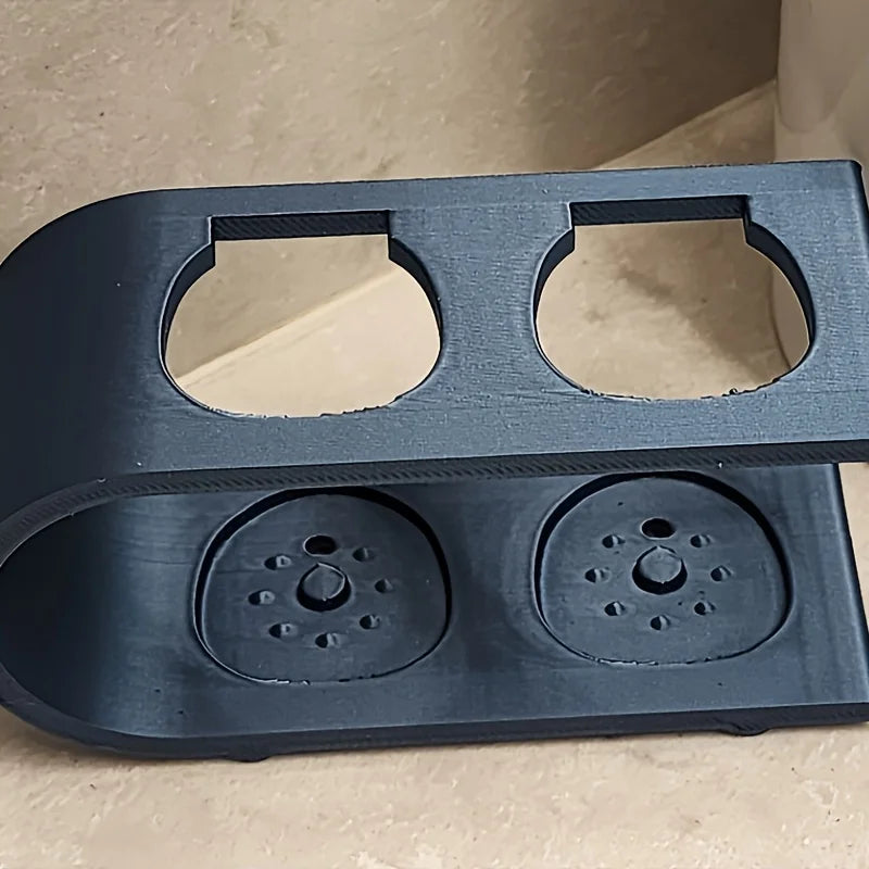 Suporte para Escova de Dentes Elétrica Resistente e Ecológico com Dois Orifícios, Organizador de Bancada para Itens Essenciais do Banheiro