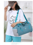 Women's Sports Gym Handbag Waterproof Fitness Training Bag Dry Wet Swimming Tote With Shoes Pocket Travel Luggage Shoulder Bags