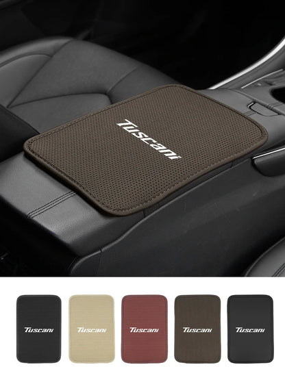 Car Armrest Mat Arm Rest Protection Cushion Interior Accessories For Hyundai Genesis Elantra Grand Santa Fe Palisade Equus