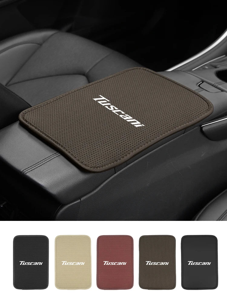 Car Armrest Mat Arm Rest Protection Cushion Interior Accessories For Hyundai Genesis Elantra Grand Santa Fe Palisade Equus