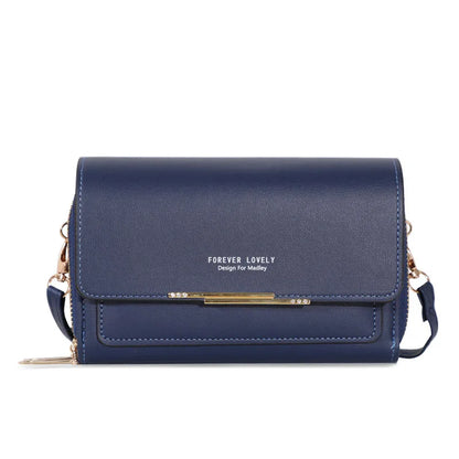 Nuevos bolsos de piel sintética para mujer, multifuncionales, de gran capacidad, tipo bandolera, a la moda, para teléfono