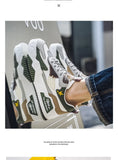2024 Autumn New Casual Sports Shoes Men's Leather Low-Top Fashion Trend Easy-Match Running Shoes Men's Skateboard Shoes Suitable for Outdoor Sports