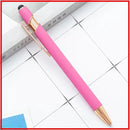 20-200 Pens Wholesale Metal Ballpoint Pen Touch Screen Pen Office School Advertising Pen Custom Logo Text Laser Engraving