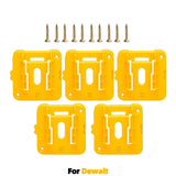 Machine Holder Battery Storage Rack for Dewalt/Makita/Milwaukee 14.4V 18V Li-ion Battery Wall Mount Tool Bracket Fixing