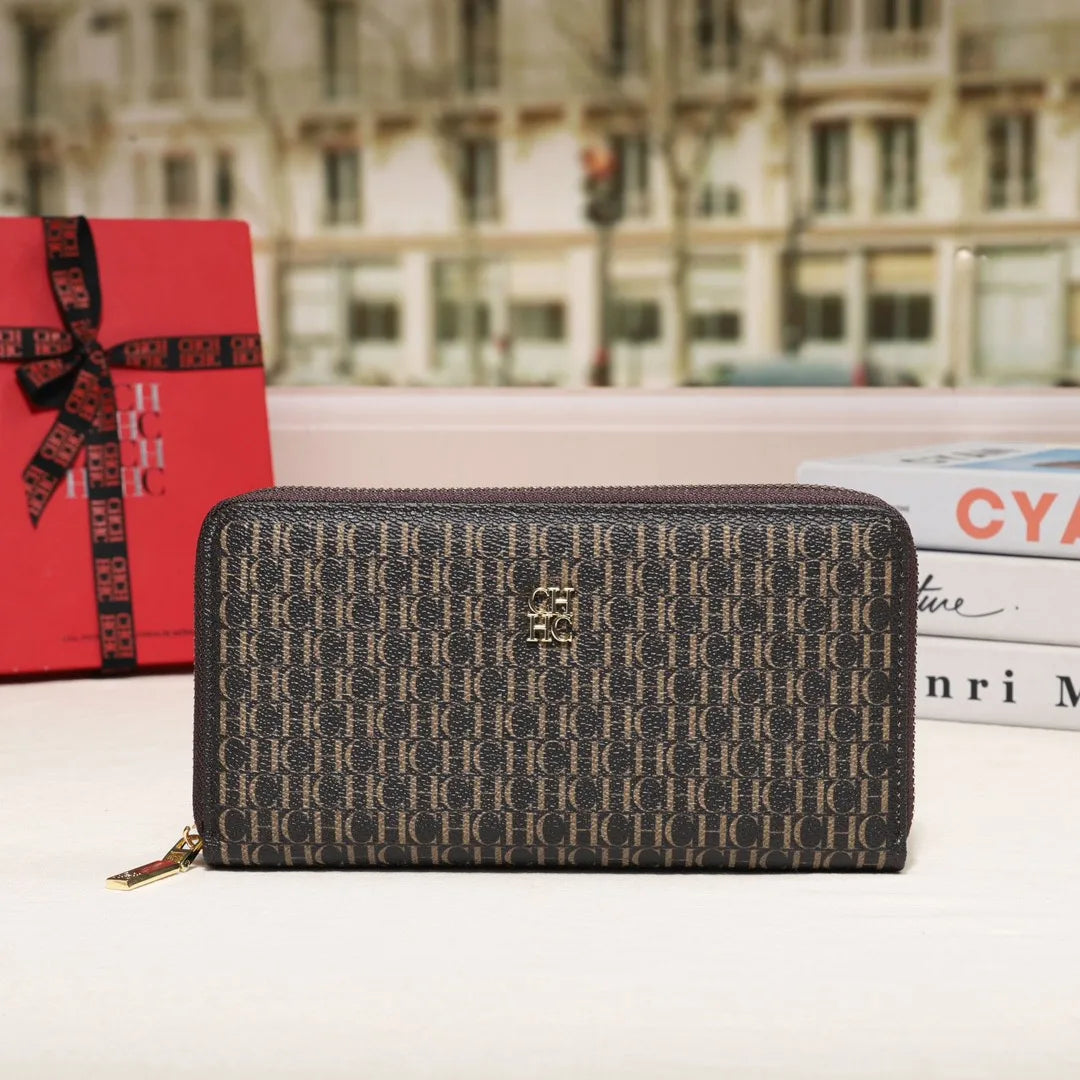 CH Premium Folding Printed Monogrammed Design High Quality Luxury Women's Handbags Square Wallet Classic Vintage Design Fashion