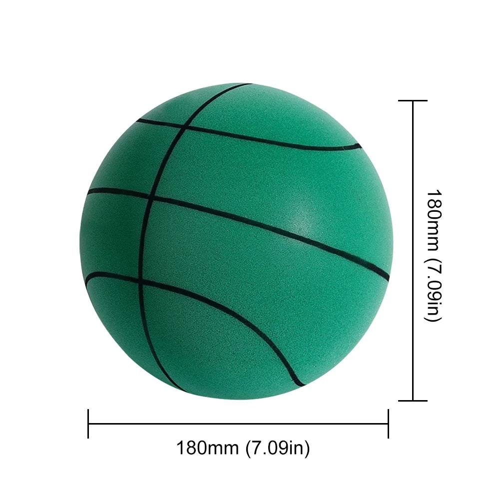 Pelota de baloncesto silenciosa para niños, pelota de cuero elástica de esponja silenciosa para interiores, ligera, de 3, 5 y 7 pulgadas, juguete deportivo para niños, 18/21/24