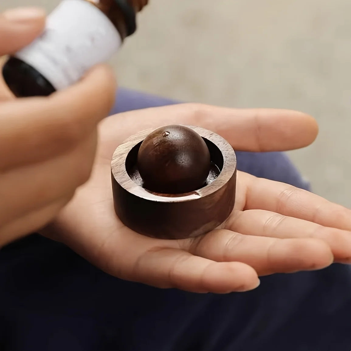 Difusor de Óleos Essenciais para Carro e Casa – Mini Difusor de Madeira com Fragrância Natural, Ideal para Quarto, Sala de Estar e Banheiro