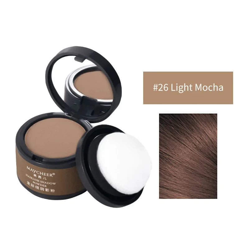 Maycheer linha fina sombra em pó cabelo pó fofo instantaneamente modificado borda do cabelo preenchido testa linha fina