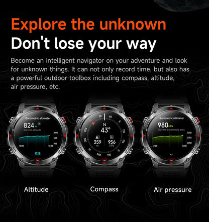 Forerunner 570 GPS Smart Watch 3ATM Waterproof  AMOLED Screen MULTI-BAND GNSS Compass Altimeter Flashlight Sports Smartwatch Men