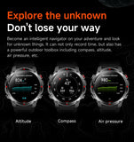 Forerunner 570 GPS Smart Watch 3ATM Waterproof  AMOLED Screen MULTI-BAND GNSS Compass Altimeter Flashlight Sports Smartwatch Men