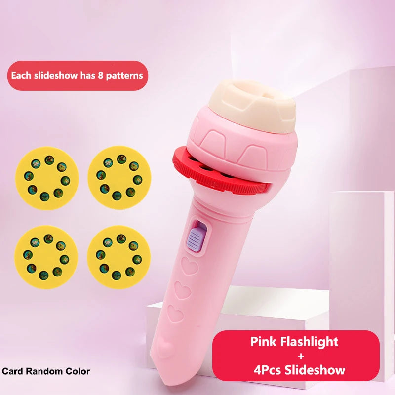 Linterna Proyector Lámpara Antorcha Juguete Lindo Dibujos Animados Creativo Juguete Lámpara Antorcha Linterna Proyector Juguete Libro De Cuentos Para Dormir Para Bebés