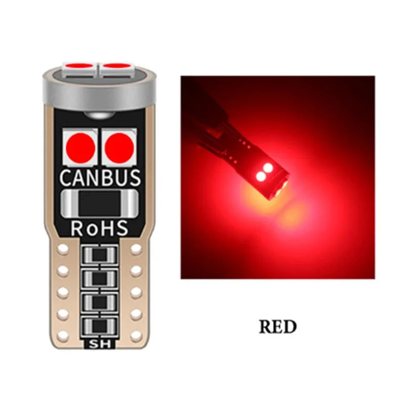 Super Bright LED Canbus Car Interior Reading Dome Lights, Auto Lâmpada de estacionamento, sem erro, T10, W5W, 6SMD, 3030, 2 pcs, 6 pcs, 10pcs