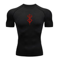 Camiseta deportiva de verano de secado rápido para hombre, camiseta de compresión de manga corta de segunda piel para gimnasio, entrenamiento, fitness, correr, ropa para hombre