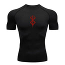 Camiseta deportiva de verano de secado rápido para hombre, camiseta de compresión de manga corta de segunda piel para gimnasio, entrenamiento, fitness, correr, ropa para hombre