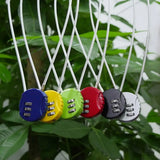 50cm Wire Rope Digital Padlock Password Code Security Lock Smart Combination Lock for Motorcycle Helmet Lock Extended Wire Rope