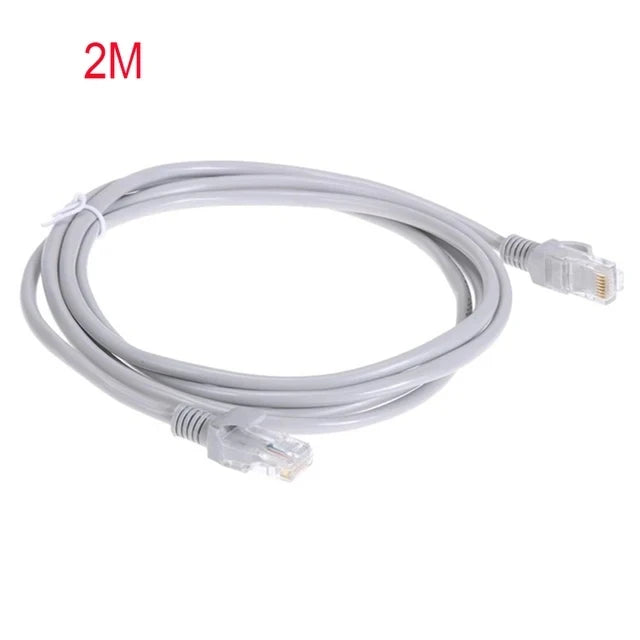 Cabo Ethernet com caixa LAN vermelha, Patch Cord, Cat5e RJ45, 1m, 5m, 10m, 15m, 20m, 30m, 50m