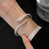 925 Sterling Silver Snake Shape Bracelet for Women, Beautiful Jewelry, Temperament Charm, Birthday Party Gift, Free Shipping 