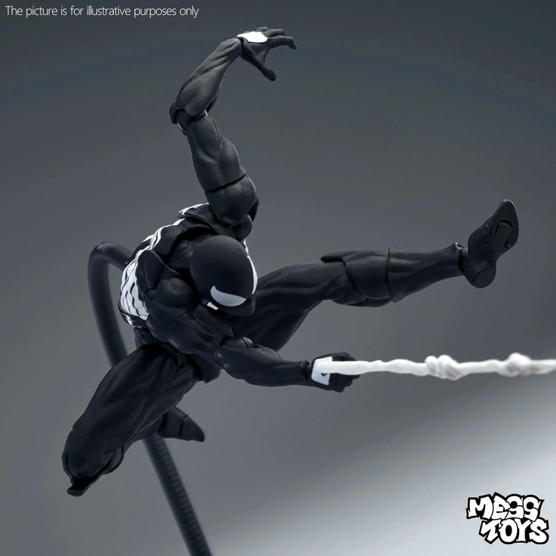Mess Toys Spiderman Action Figure Black Neighbor Symbiote Spider Man Figures Ct Toys Black Red Spider-Man Figurine Kids Toys
