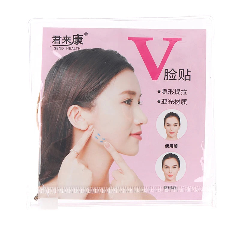 4/20pc Instant Invisible Face Stickers Neck Eye Double Chin Lift V Shape Refill Tapes Thin Makeup Facelifting Patch AdhesivesBan