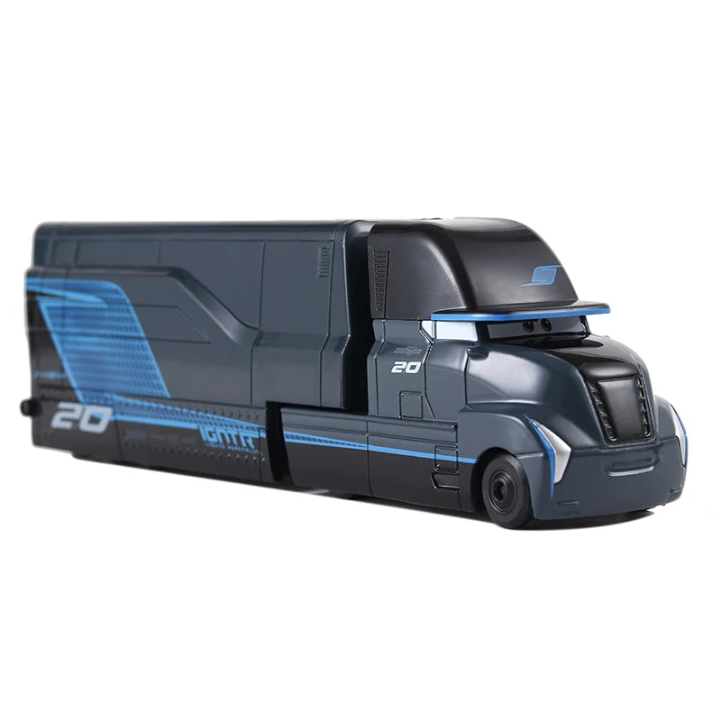 Disney Pixar Cars 2 3 Toys Lightning McQueen Truck Jackson Storm Uncle Mack 1:55 Diecast lorry trailer Model Child kids Gift