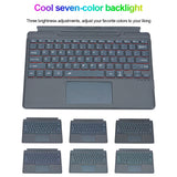 Bluetooth-compatible 5.0 Keyboard 3 Light Modes Gaming Keyboard 10m Operating Distance Magnetic Keyboard for Surface Pro8/X/Pro9