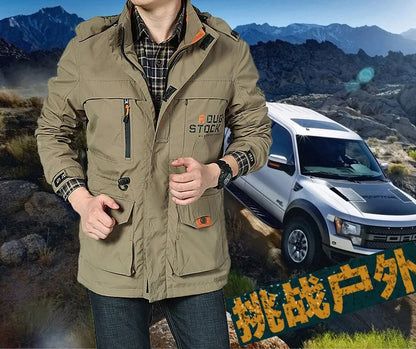 Chaqueta táctica cortavientos para hombre, impermeable, con capucha, para exteriores, deportiva, militar, talla europea, S-5XL, para escalada de campo, ropa fina