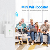 Repetidor WiFi inalámbrico de 1200 Mbps, amplificador de señal WiFi de doble banda 2,4 G, 5G, amplificador WiFi Gigabit 802.11ac, enrutador WPS.
