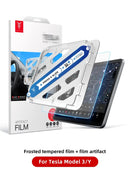 Protector de pantalla de vidrio templado YZ para consola central Tesla Model 3 Y, película HD antirreflejo, accesorios de protección de pantalla