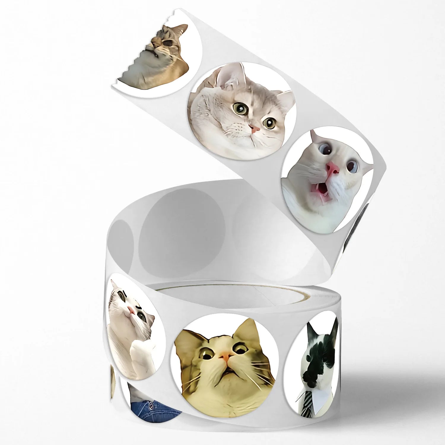 100pcs/500pcs Cartoon Meme Cat Stickers for School Reward Stickers Classroom Decor Encouragement Sticker for Student Teacher