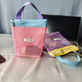 Soft Color Makeup Bag with Drain Holes Large Shower Organizer Travel Essentials