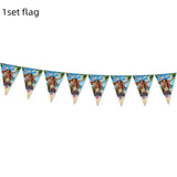 Talheres descartáveis de Tema Moana para Crianças, Copo e Prato, Suprimentos de Decoração para Meninas, Festa de Casamento, Aniversário, Novo