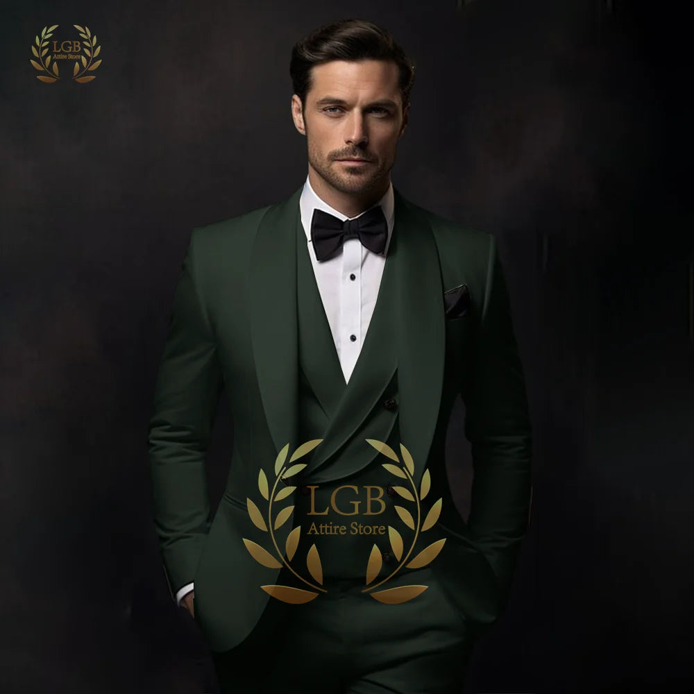 Traje blanco roto para hombre, para boda, cena, fiesta o cóctel, de 3 piezas (chaqueta, chaleco y pantalón), talla personalizada, color y vestido.