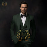 Traje blanco roto para hombre, para boda, cena, fiesta o cóctel, de 3 piezas (chaqueta, chaleco y pantalón), talla personalizada, color y vestido.