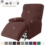 Jacquard Stretch Recliner Sofa Covers Elastic Split Armchair Chair Cover Non-Slip Chairs Slipcovers for Living Room
