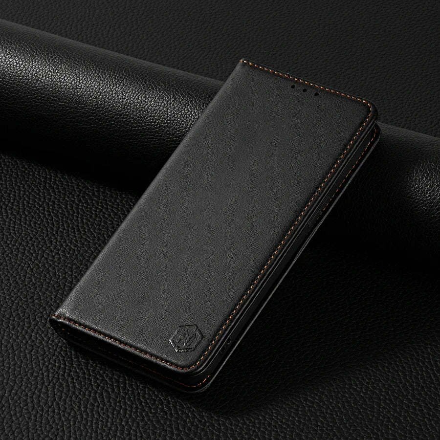 Wallet Skin friendly Magnetic Card Slot Flip Leather Case For Xiaomi 14T 13T 11T Poco X6 C65 C75 Redmi 14C 13C 13 12C 10C 9A 9C