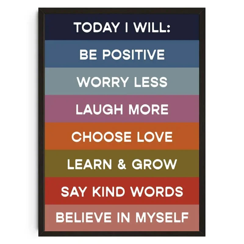 Be Kind To Your Mind Mental Health Psychological Canvas Posters Inspirational Quotes Wall Art Printed Picture Therapy Home Decor