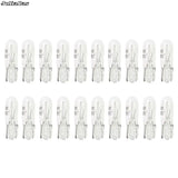 20Pcs Halogen T5 W2W Bulb 12V Car Instrument Lights Dashboard Bulb Auto Interior Warnning Light