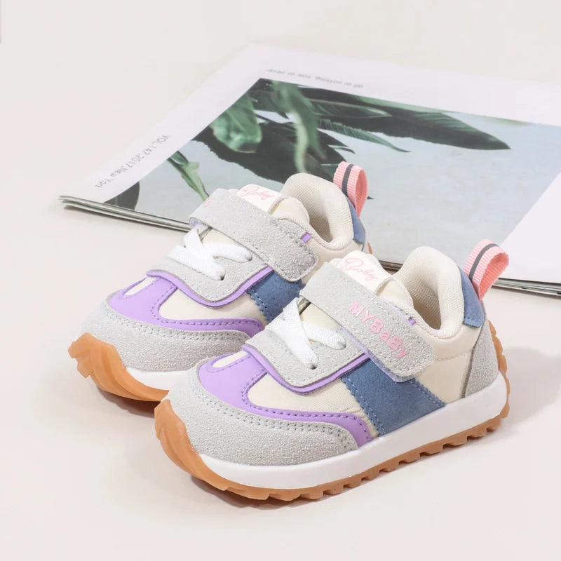 Spring and Autumn Children Casual Sports Shoes High Quality Anti Slip Walking Shoes for Girl Boy Cute Baby Prewalker Shoes BM16