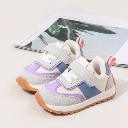 Spring and Autumn Children Casual Sports Shoes High Quality Anti Slip Walking Shoes for Girl Boy Cute Baby Prewalker Shoes BM16