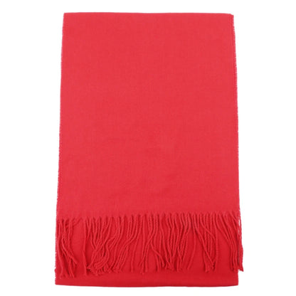 Classic Solid Colors Scarves Men Cashmere Soft Knitted Striped Scarf Long Tassel Neck Warmer Men'S Winter Scarf 2023 New
